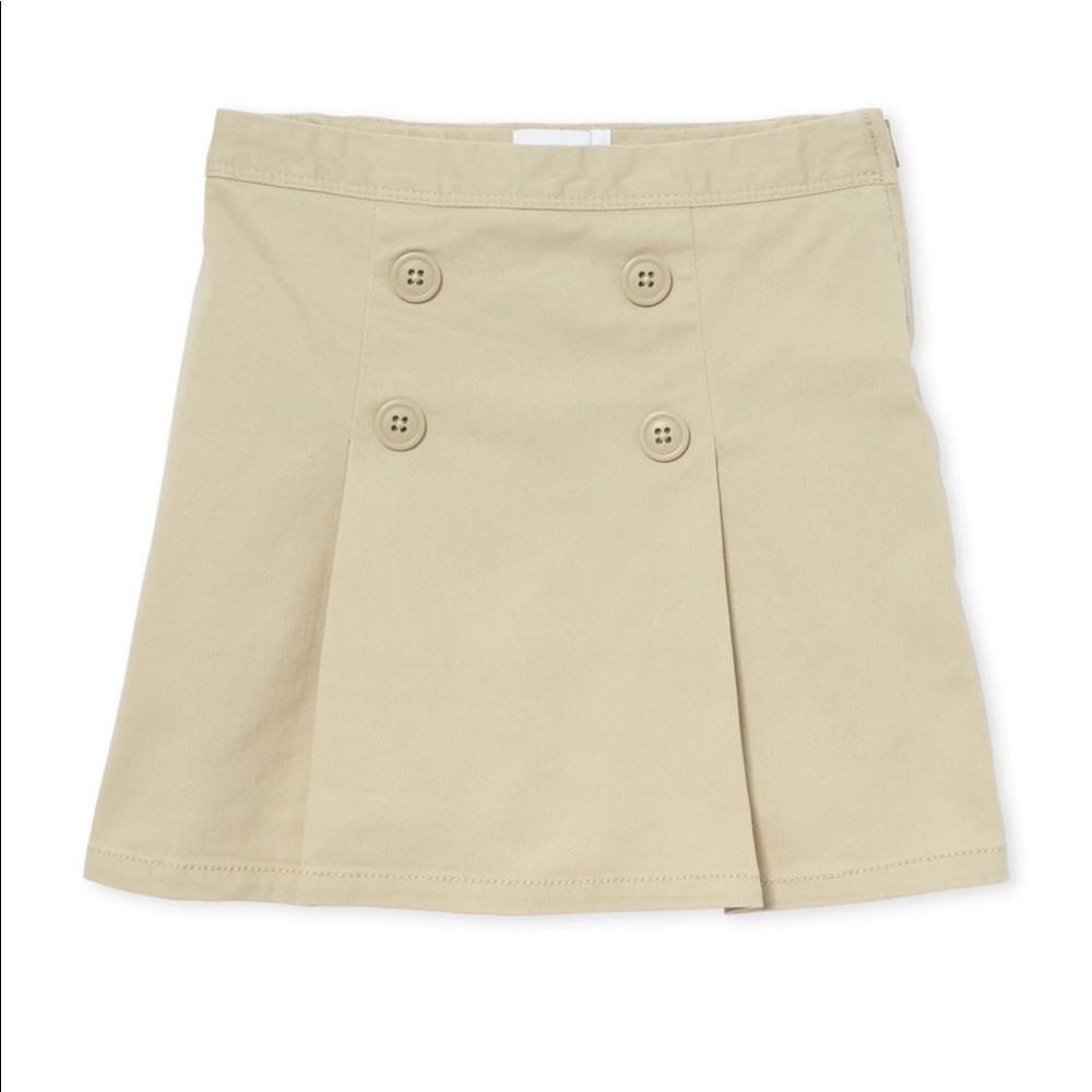 Uniform Stretch Button Skort